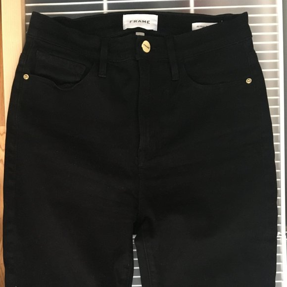 Frame Ali High Rise Sateen Jeans - Picture 1 of 4